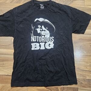 Notorious BIG Graphic Tee THC The Holy Couture Black Size Large